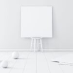 Leere Leinwand, alles weiß. Die Pause zwischen zwei Atemzügen